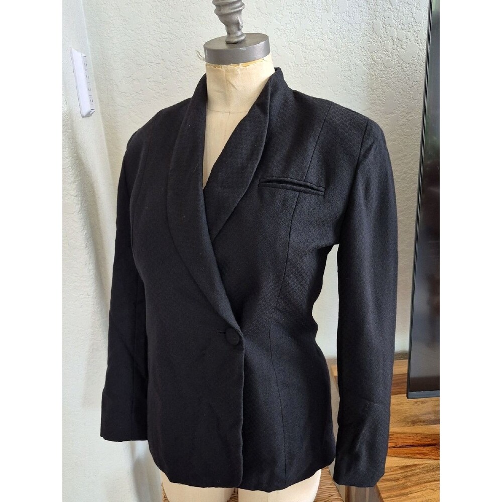 Saville Suite Petite Vintage Worsted Wool Blazer Sz 4 Petite